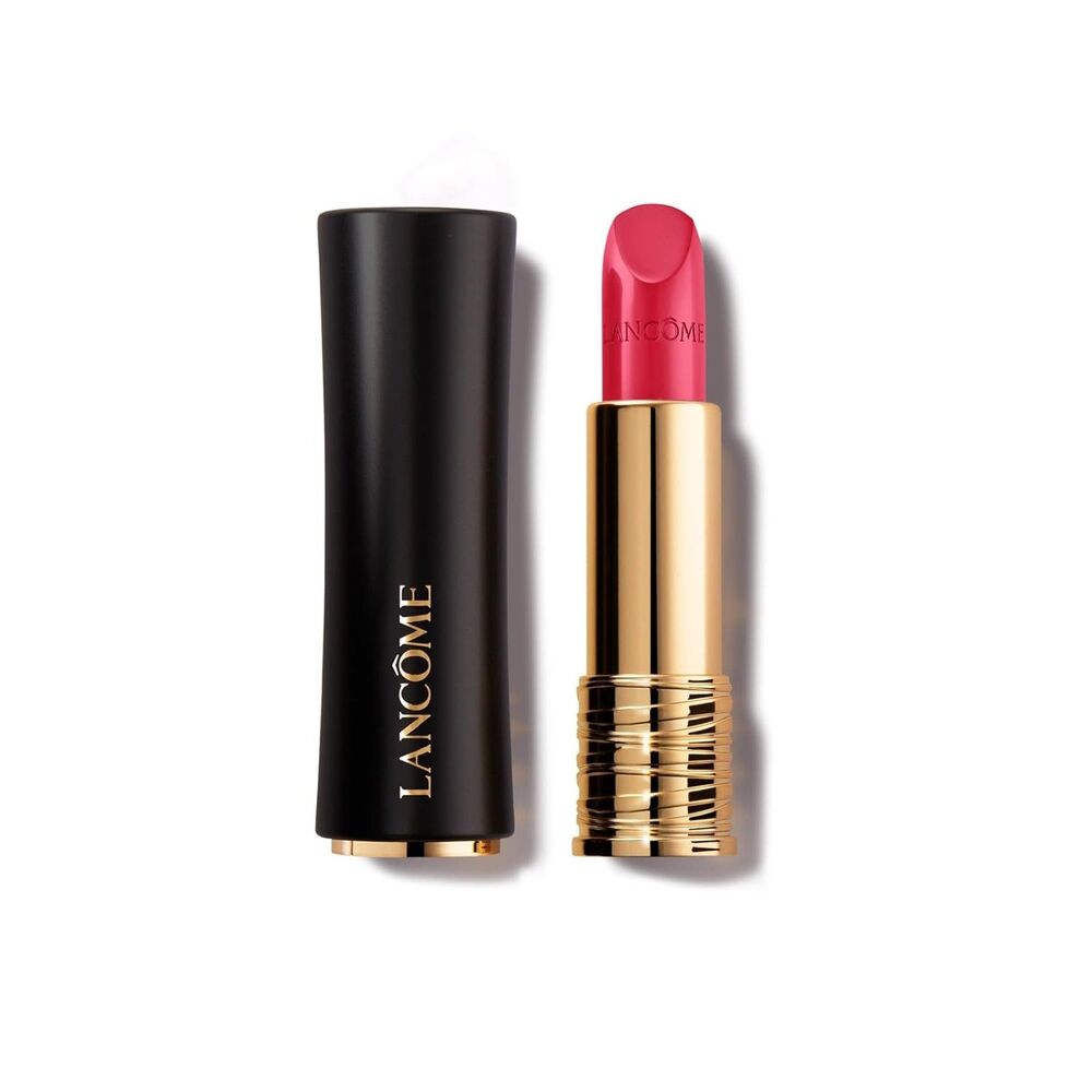 Lancôme L'Absolu 18HR Bright Pink Pop Comfort Rouge Hydrating Cream Lipstick - Picture 1 of 4